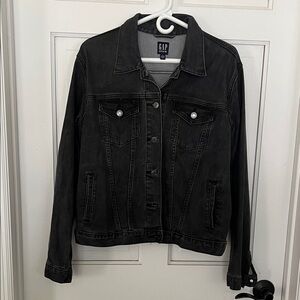 GAP Women's Dark Gray Denim Jacket